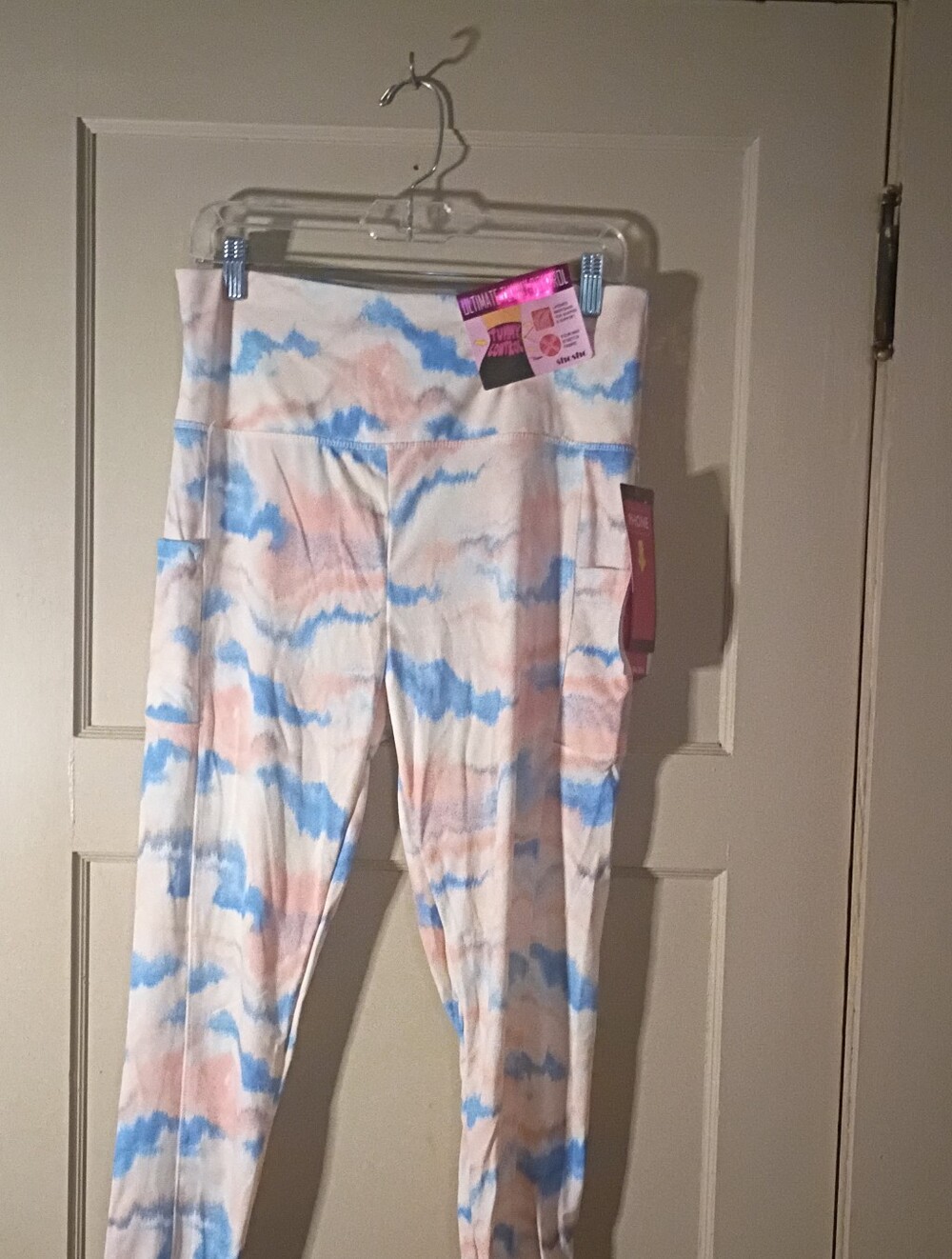 Women’s Tie-Dye Pocket Leggings - Blue & Pink NWT